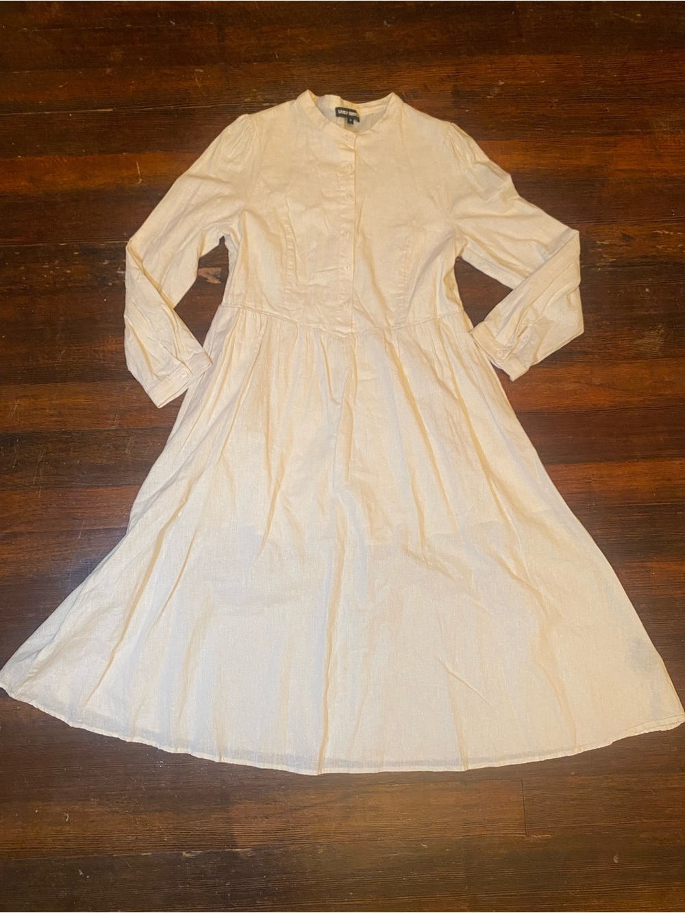 EUC Lively Ghosts Ritual Coven(?) Long Sleeve Victorian Style Button Front Dress - Picture 6 of 13